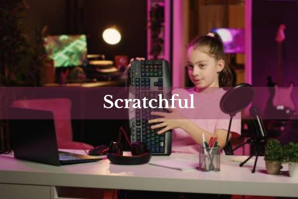 A child creating a project on Scratchful